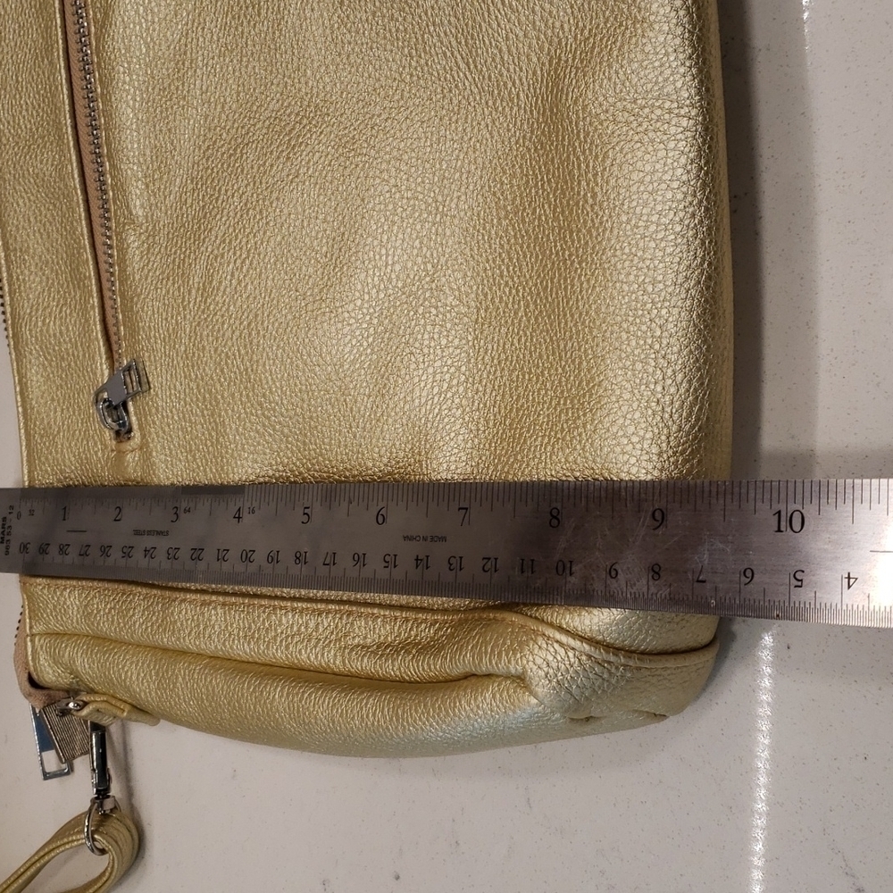 mms Gold Clutch Shoulder Bag - Picture 4 of 8